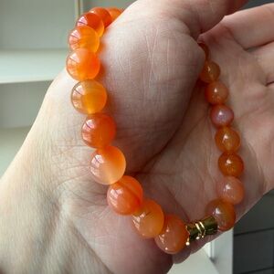 NEW Natural Yanyuan Agate Beaded Bracelet – 8mm